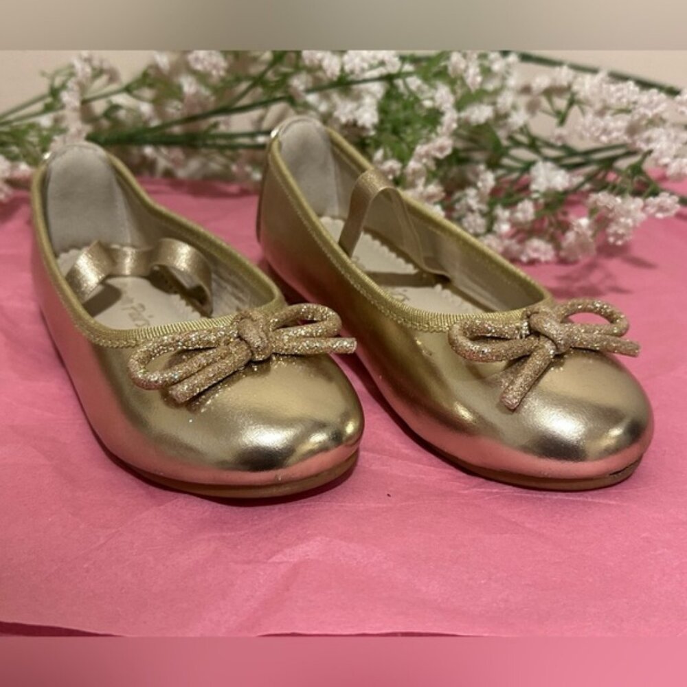DREAM PAIRS Girls Dress Shoes Slip-on - Gold